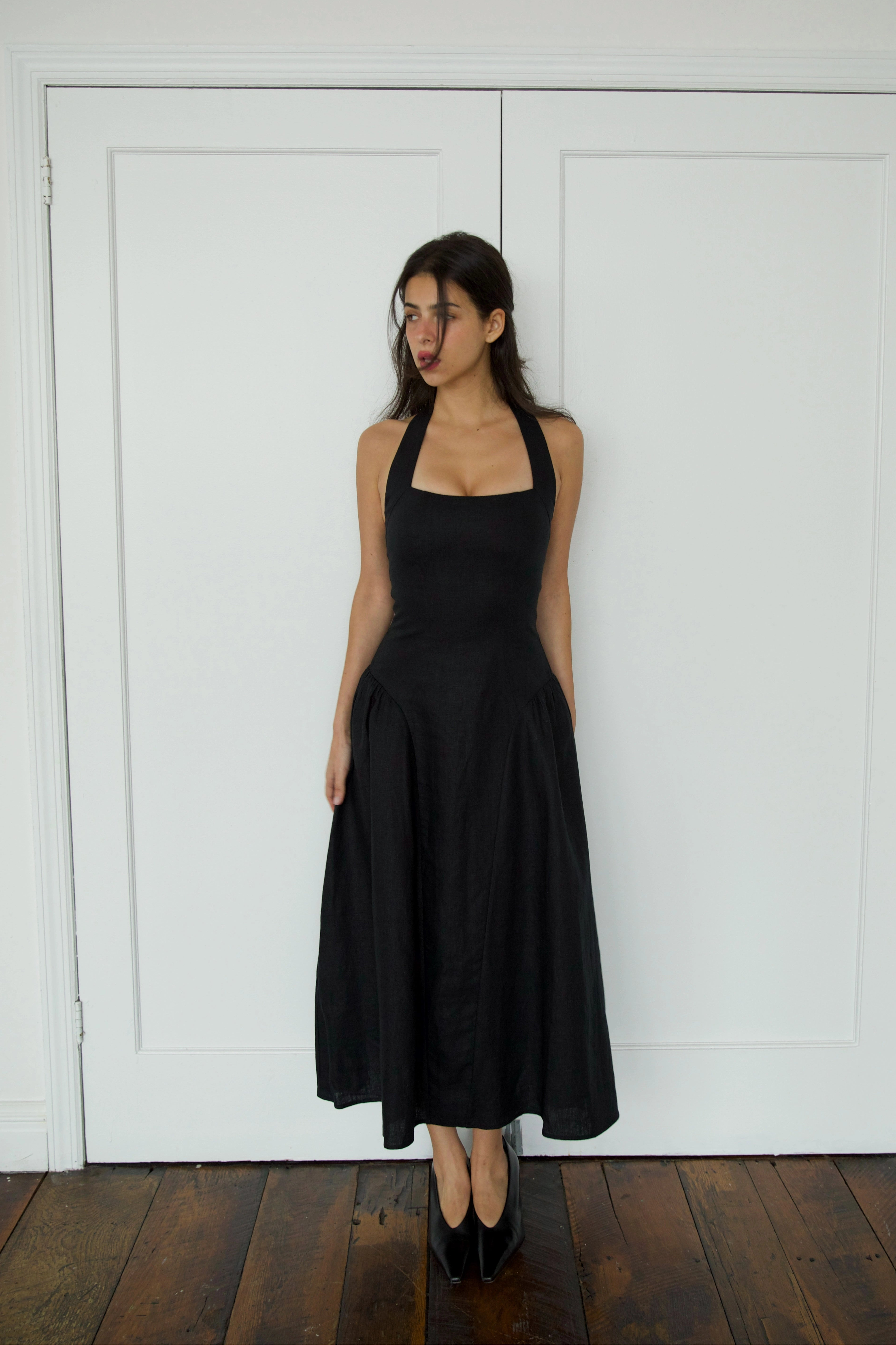 Clementine Dress in Noir