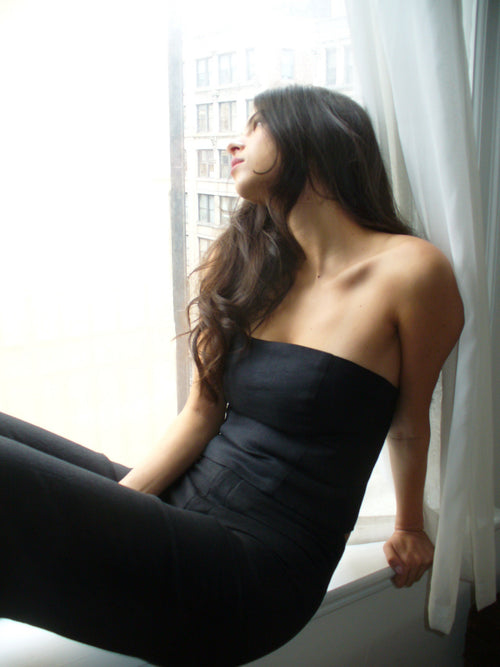 90s Top in Noir
