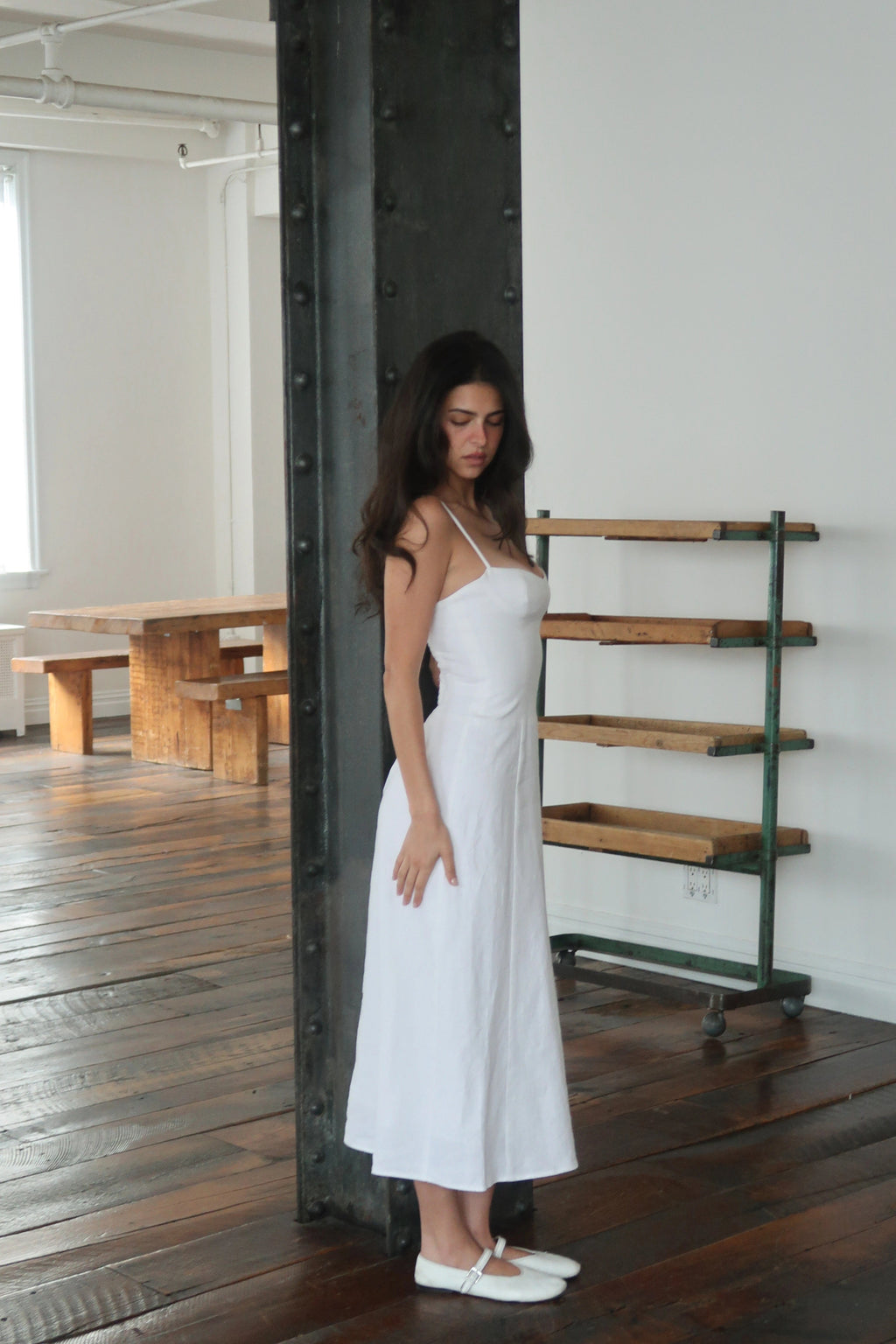 Brie Dress in Meringue