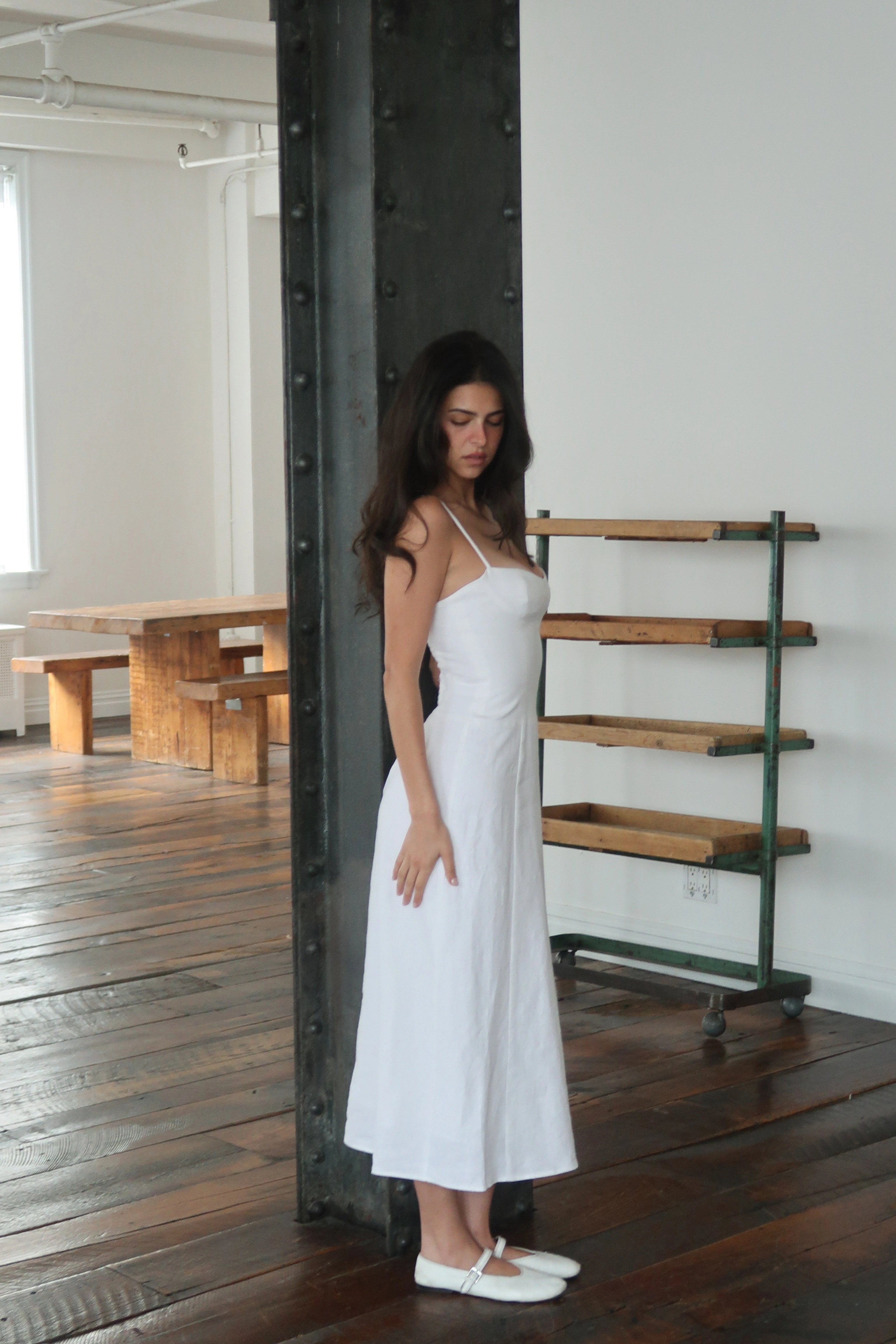 Brie Dress in Meringue