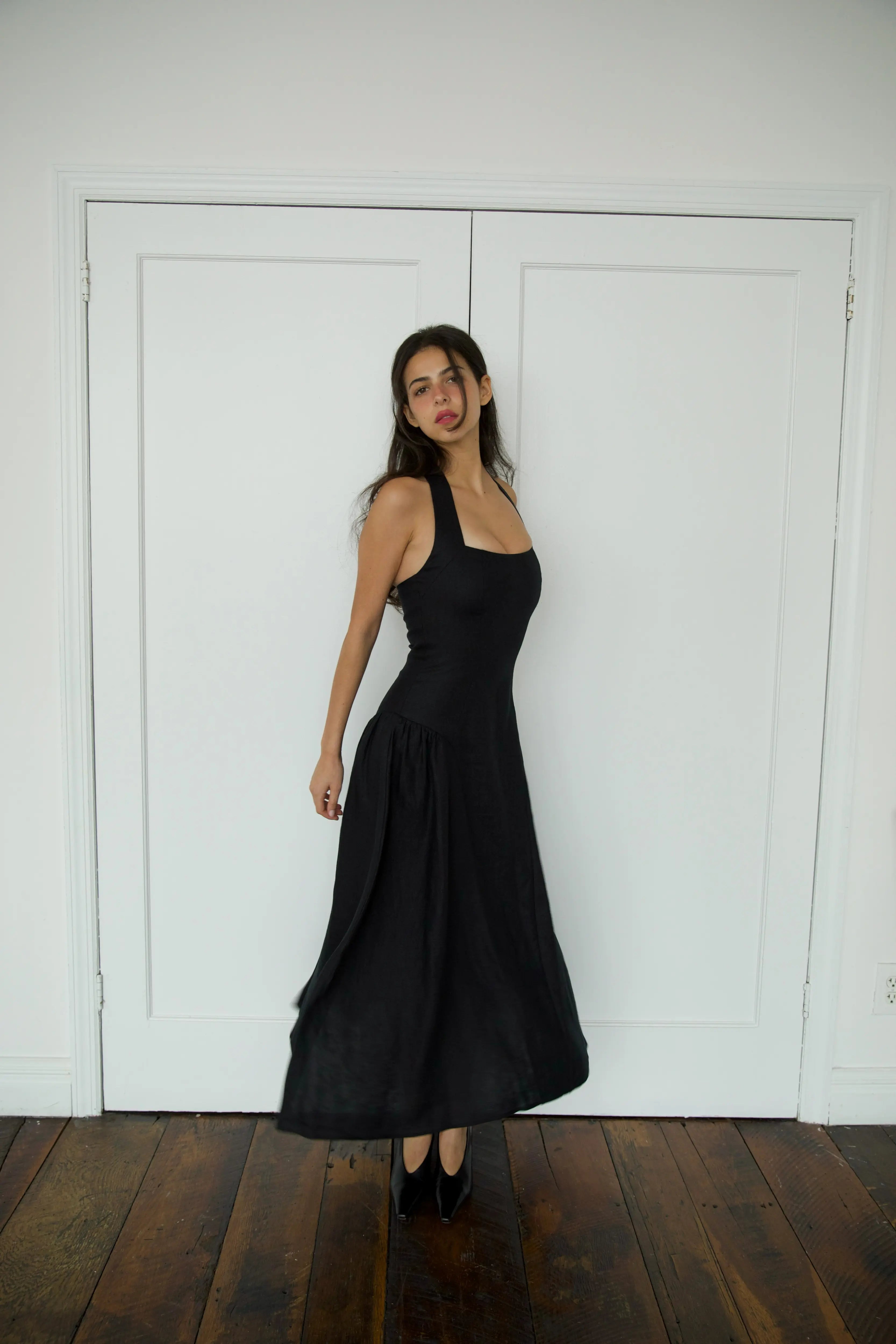 Clementine Dress in Noir