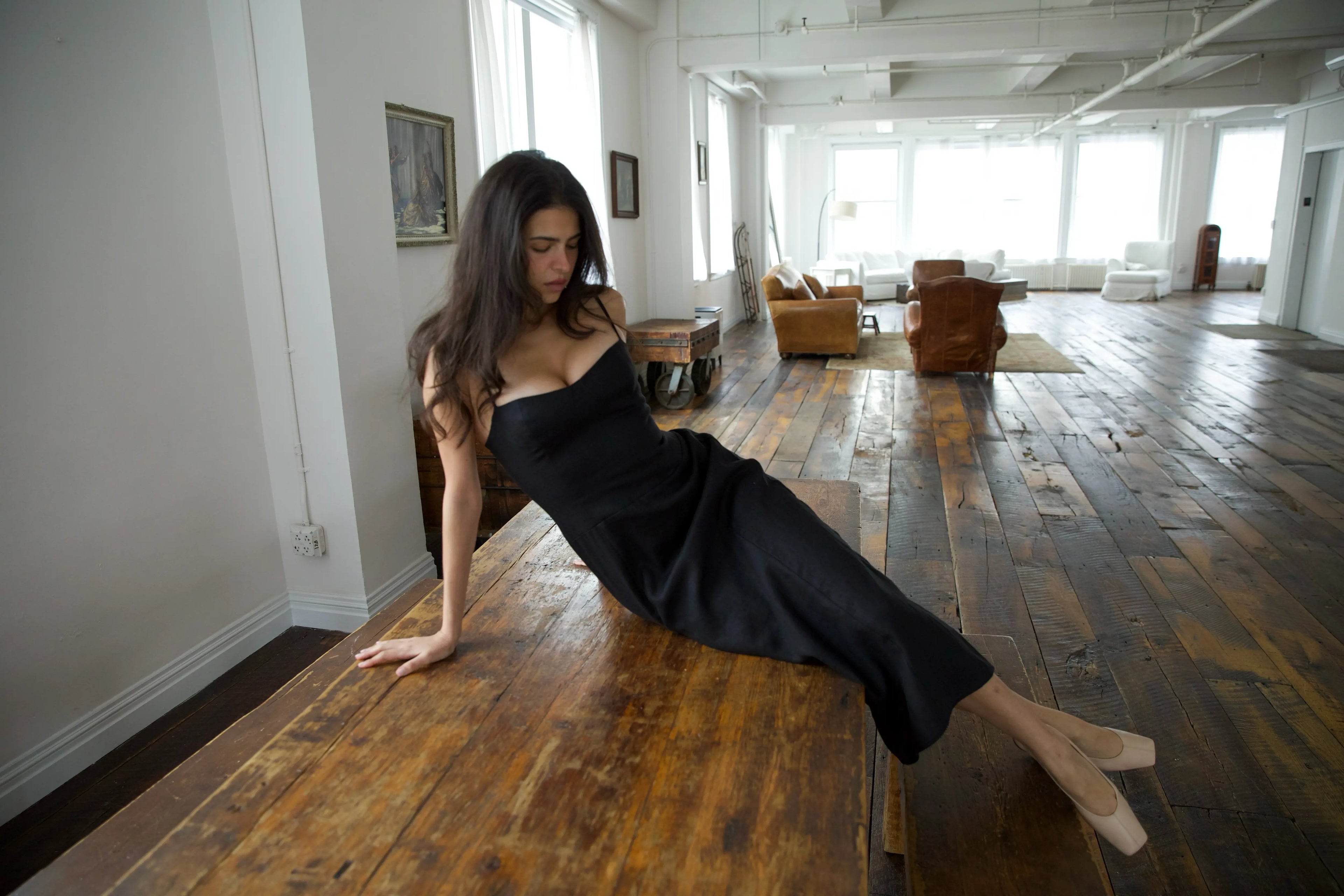 Brie Dress in Noir